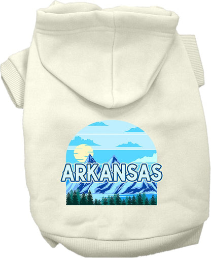 Pet Dog & Cat Screen Printed Hoodie for Medium to Large Pets (Sizes 2XL-6XL), "Arkansas Trailblazer"