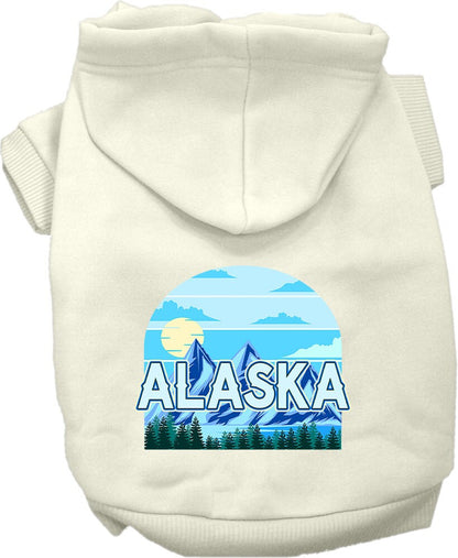 Pet Dog & Cat Screen Printed Hoodie for Small to Medium Pets (Sizes XS-XL), "Alaska Trailblazer"