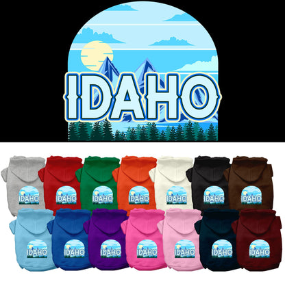 Pet Dog & Cat Screen Printed Hoodie for Small to Medium Pets (Sizes XS-XL), &quot;Idaho Trailblazer&quot;