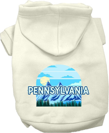 Pet Dog & Cat Screen Printed Hoodie for Medium to Large Pets (Sizes 2XL-6XL), "Pennsylvania Trailblazer"