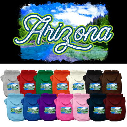 Pet Dog & Cat Screen Printed Hoodie for Medium to Large Pets (Sizes 2XL-6XL), &quot;Arizona Summer&quot;