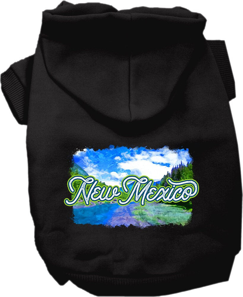 Pet Dog & Cat Screen Printed Hoodie for Medium to Large Pets (Sizes 2XL-6XL), "New Mexico Summer"