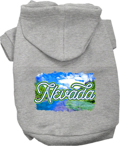 Pet Dog & Cat Screen Printed Hoodie for Small to Medium Pets (Sizes XS-XL), "Nevada Summer"