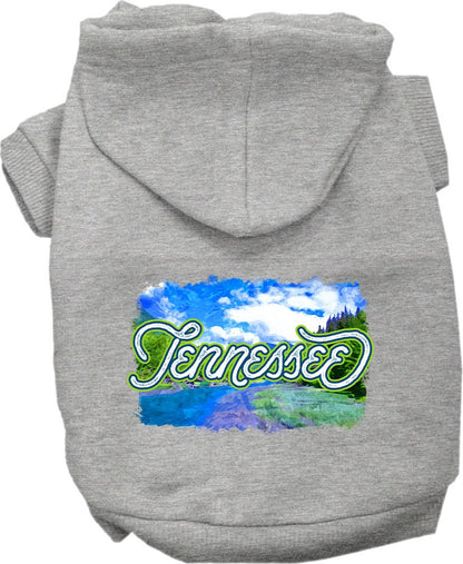 Pet Dog & Cat Screen Printed Hoodie for Small to Medium Pets (Sizes XS-XL), "Tennessee Summer"