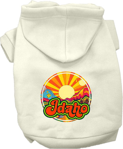 Pet Dog & Cat Screen Printed Hoodie for Small to Medium Pets (Sizes XS-XL), "Idaho Mellow Mountain"