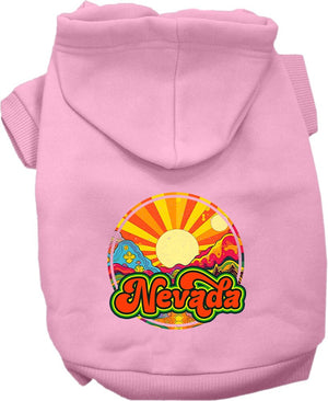 Pet Dog & Cat Screen Printed Hoodie for Small to Medium Pets (Sizes XS-XL), "Nevada Mellow Mountain"