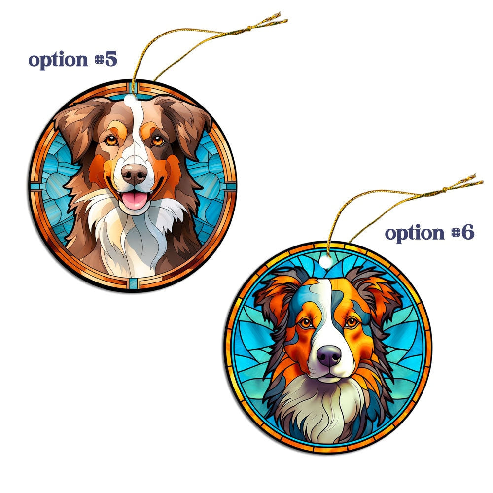 Australian Shepherd Breed Jewelry - Stained Glass Style Necklaces, Earrings and more!