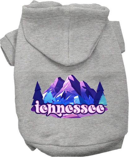 Pet Dog & Cat Screen Printed Hoodie for Small to Medium Pets (Sizes XS-XL), "Tennessee Alpine Pawscape"