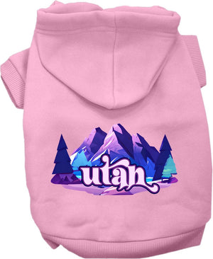 Pet Dog & Cat Screen Printed Hoodie for Small to Medium Pets (Sizes XS-XL), "Utah Alpine Pawscape"