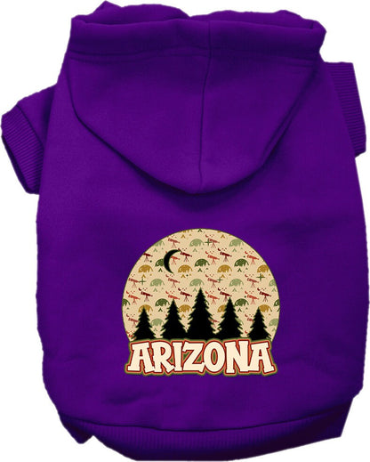 Pet Dog & Cat Screen Printed Hoodie for Small to Medium Pets (Sizes XS-XL), "Arizona Under The Stars"