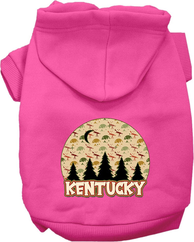 Pet Dog & Cat Screen Printed Hoodie for Medium to Large Pets (Sizes 2XL-6XL), "Kentucky Under The Stars"