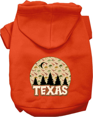 Pet Dog & Cat Screen Printed Hoodie for Medium to Large Pets (Sizes 2XL-6XL), "Texas Under The Stars"