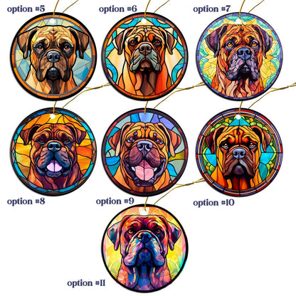 Bullmastiff Jewelry - Stained Glass Style Necklaces, Earrings and more!