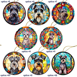 Schnauzer Jewelry - Stained Glass Style Necklaces, Earrings and more!