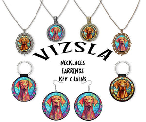 Vizsla Jewelry - Stained Glass Style Necklaces, Earrings and more!