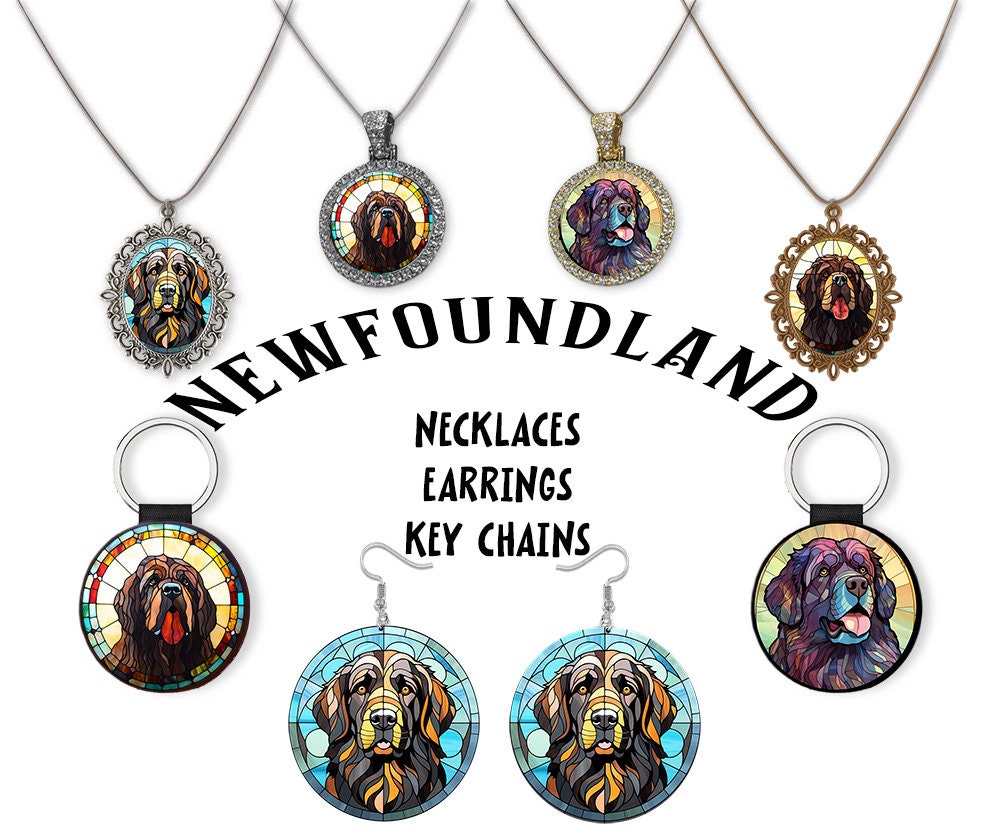 Newfoundland Newfie Jewelry - Stained Glass Style Necklaces, Earrings and more!