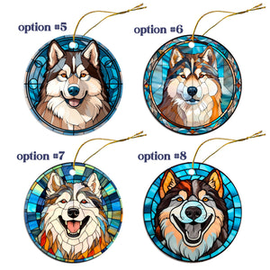 Alaskan Malamute Breed Jewelry - Stained Glass Style Necklaces, Earrings and more!
