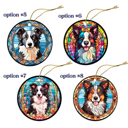 Border Collie Jewelry - Stained Glass Style Necklaces, Earrings and more!