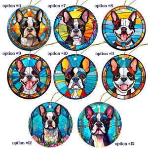 Boston Terrier Jewelry - Stained Glass Style Necklaces, Earrings and more!