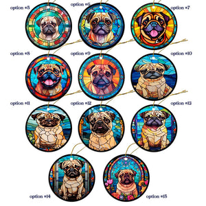 Pug Jewelry - Stained Glass Style Necklaces, Earrings and more!