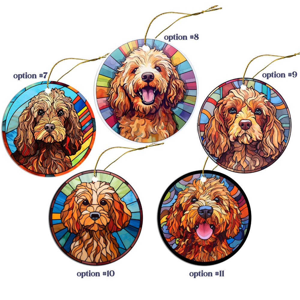 Cockapoo Jewelry - Stained Glass Style Necklaces, Earrings and more!