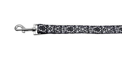 Pet Dog & Cat Nylon Collar or Leash, "Fancy Black and White"