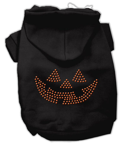 Halloween Pet Dog & Cat Hoodie Rhinestone, "Jack O' Lantern"