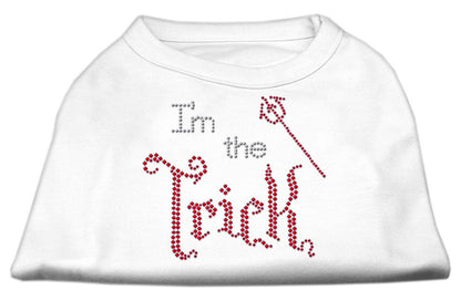 Halloween Pet Dog & Cat Shirt Rhinestone,"I'm the Trick"