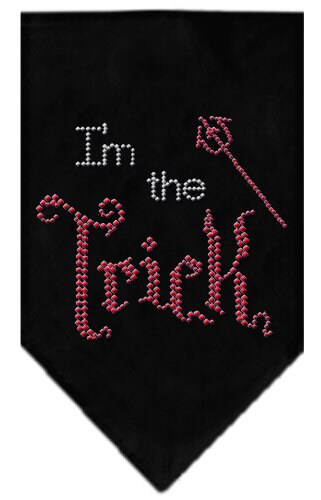 Halloween Pet and Dog Bandana Rhinestone, "I'm the Trick"