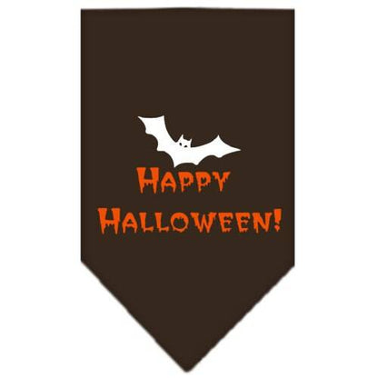 Halloween Pet and Dog Bandana Screen Printed, "Happy Halloween"