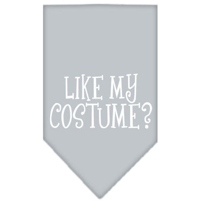 Halloween Pet and Dog Bandana Screen Printed, "Like My Costume?"