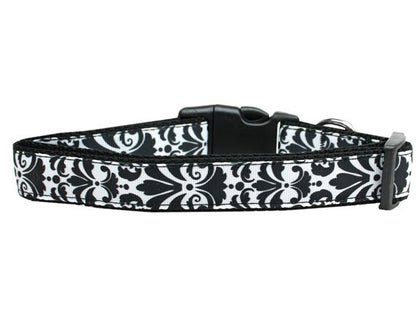 Pet Dog & Cat Nylon Collar or Leash, "Damask" *Available in 10 different colors!*