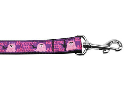 Pet Dog & Cat Nylon Collar or Leash, "Mommy's Little Monster"