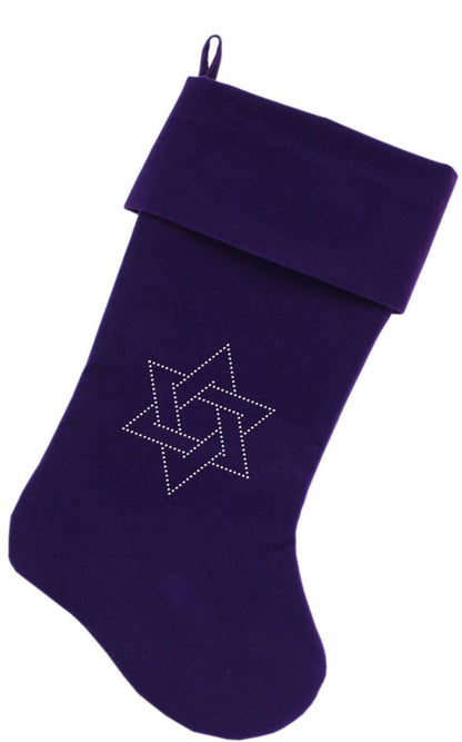 Hanukkah Stocking Rhinestone, "Star of David"