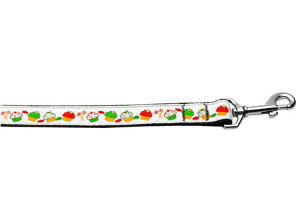 Christmas Pet Dog & Cat Nylon Collar or Leash, "Christmas Cupcakes"