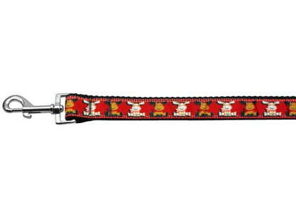 A Christmas Pet Dog & Cat Nylon Collar or Leash, "Reindeer"