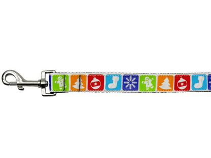 Christmas Nylon Pet Collars and Leashes, "Classic Christmas"