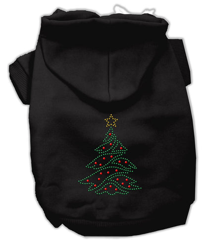 Christmas Pet, Dog & Cat Hoodie Rhinestone, "Christmas Tree"