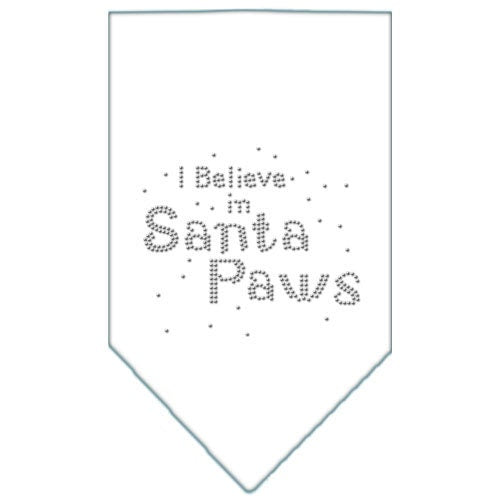 Christmas Pet and Dog Bandana Rhinestone, "I Believe In Santa Paws"
