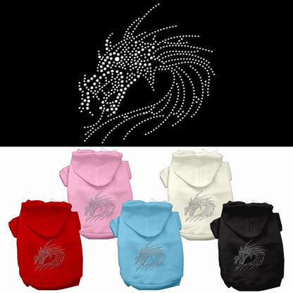 Pet, Dog & Cat Hoodie Rhinestone, &quot;Dragon&quot;