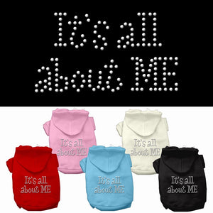 Pet Dog & Cat Hoodie Rhinestone, &quot;It&#39;s All About Me&quot;