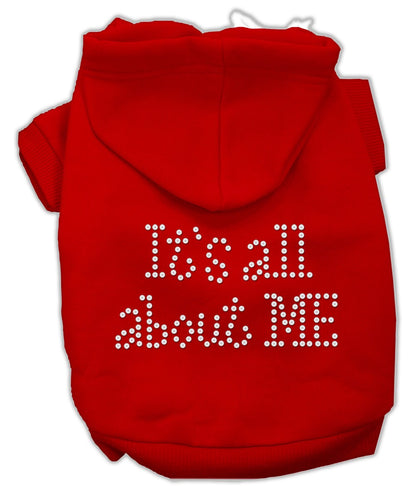 Pet Dog & Cat Hoodie Rhinestone, "It's All About Me"