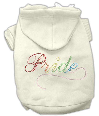 Pet, Dog & Cat Hoodie Rhinestone, "Rainbow Pride"