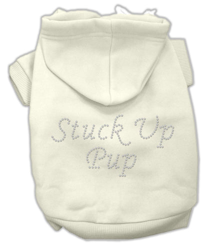 Pet, Dog & Cat Hoodie Rhinestone, "Stuck Up Pup"