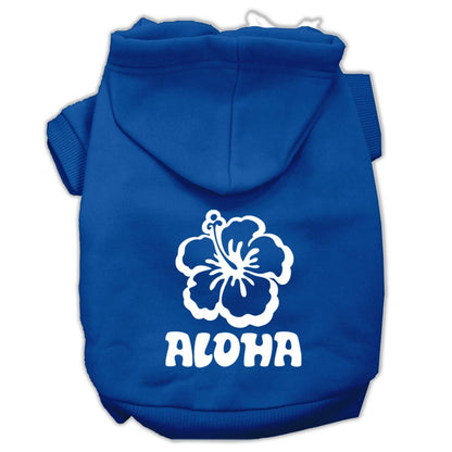 Pet, Dog & Cat Hoodie Screen Printed, "Aloha Flower"