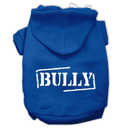 Pet, Dog & Cat Hoodie Screen Printed, "Bully"