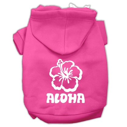 Pet, Dog & Cat Hoodie Screen Printed, "Aloha Flower"