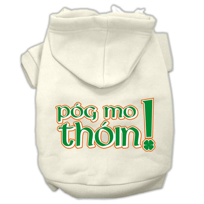 Pet Dog & Cat Hoodie Screen Printed, "Pog Mo Thoin!"