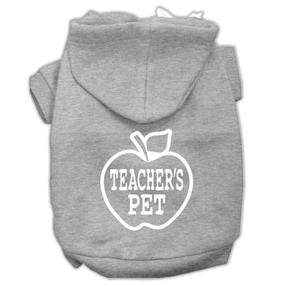 Pet Dog & Cat Hoodie Screen Printed, "Teacher's Pet"