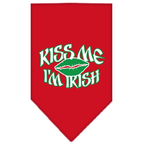 Pet and Dog Bandana Screen Printed, "Kiss Me I'm Irish"